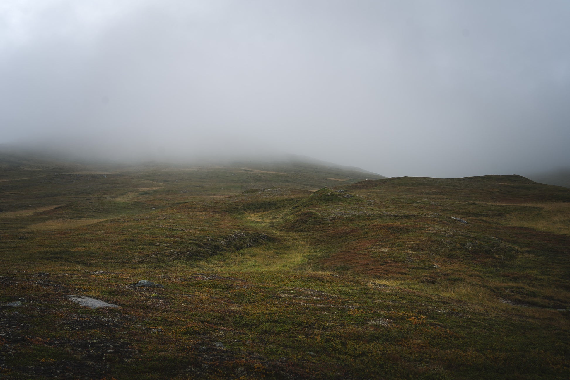Loadásj (Fog) © Alison De Mars 2024 Padjelanta Misty mountain landscape in northern Sweden fine art photography