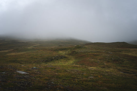 Loadásj (Fog) © Alison De Mars 2024 Padjelanta Misty mountain landscape in northern Sweden fine art photography