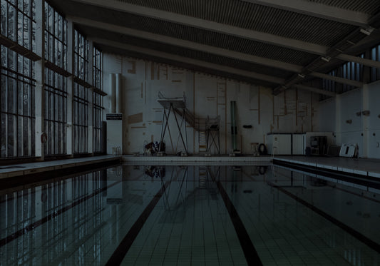 Sink Swim © Alison De Mars 2015 Swedish swimming pool Åkeshovs simhall arkitektur fine art photography