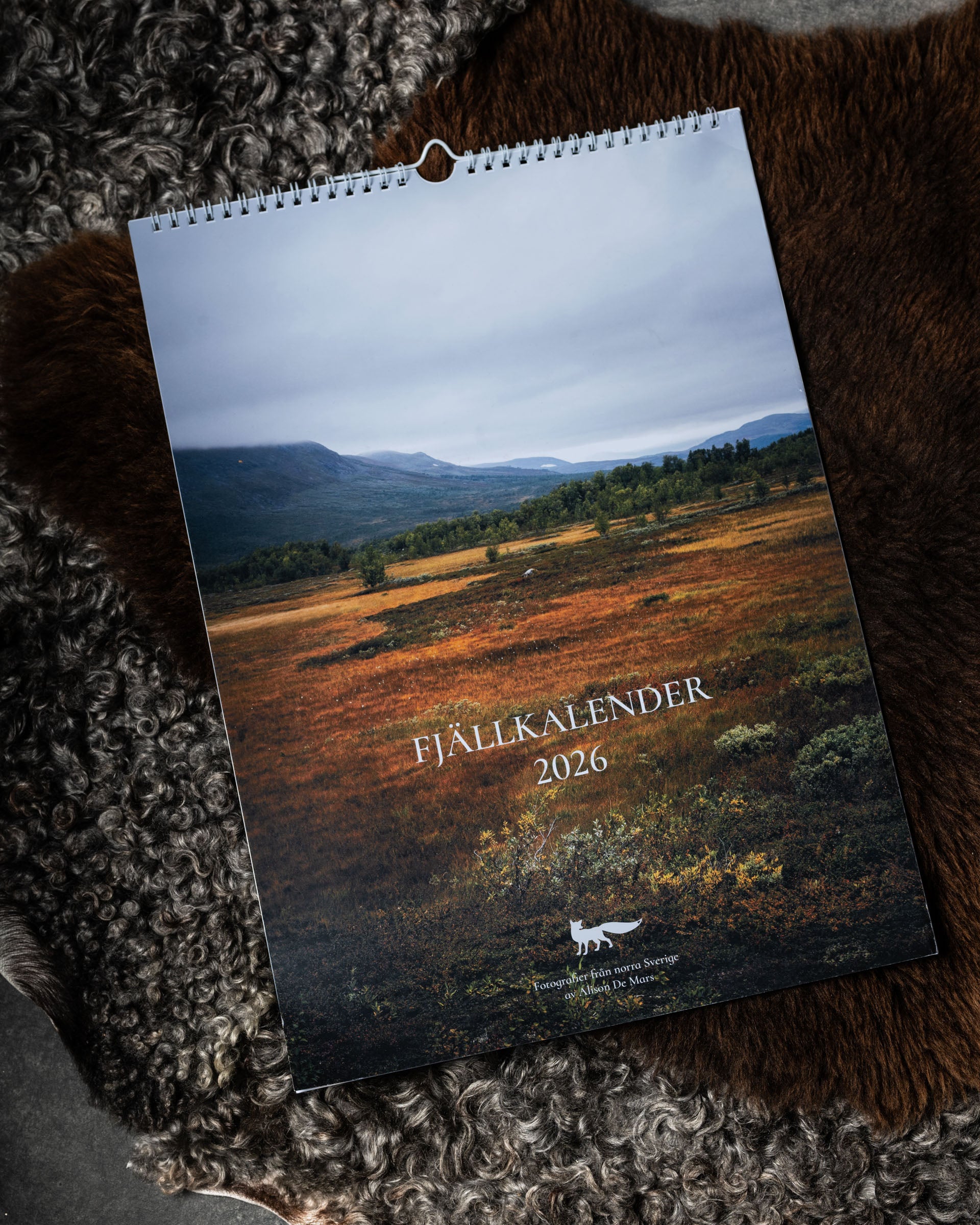 Fjällkalender 2026 Alison De Mars calendar Swedish northern landscapes